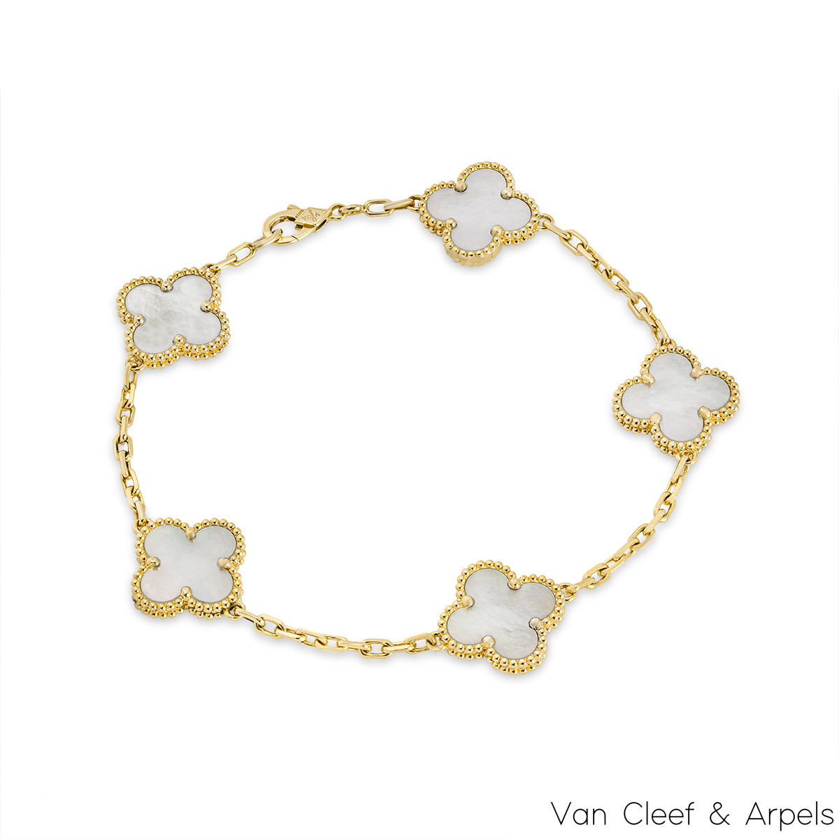 Van Cleef & Arpels 18k Y/G Vintage Alhambra Bracelet VCARA41800